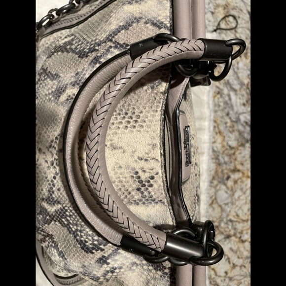 Coach Embossed Python Handbag - Picture 4 of 12